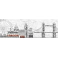 thumbnail image 2 of Craven, Katrina 18x9 Gold Ornate Wood Framed with Double Matting Museum Art Print Titled - London, 2 of 4