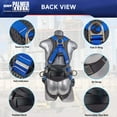 thumbnail image 4 of Palmer Safety Fall Protection Full Body 5 point Harness, Padded Back Support, Quick-Connect Buckle, Grommet Legs, Back&Side D-Rings, OSHA ANSI Industrial Roofing Tool Personal Equipment, 4 of 5