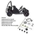 thumbnail image 4 of Go Kart Rear Live Axle Kit, Solid Construction Brake Disc Caliper Assembly  for 50cc 70cc 90cc ATV Quads, 4 of 7
