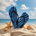thumbnail image 4 of POLERO Girls Boys Blue Zebra Print Flip Flops Sandals Kids Water Shoes - Thong Beach Slides Slip On Quick Dry (Toddler-Little Kid) Size 10, 4 of 7