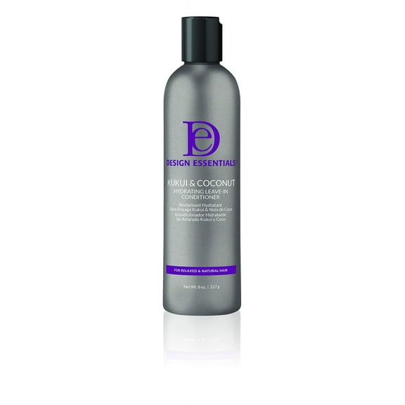 Design Essentials Natural Kukui & Coconut Hydrating Leave-In Conditioner For Relaxed And Natural Hair - 8 Oz