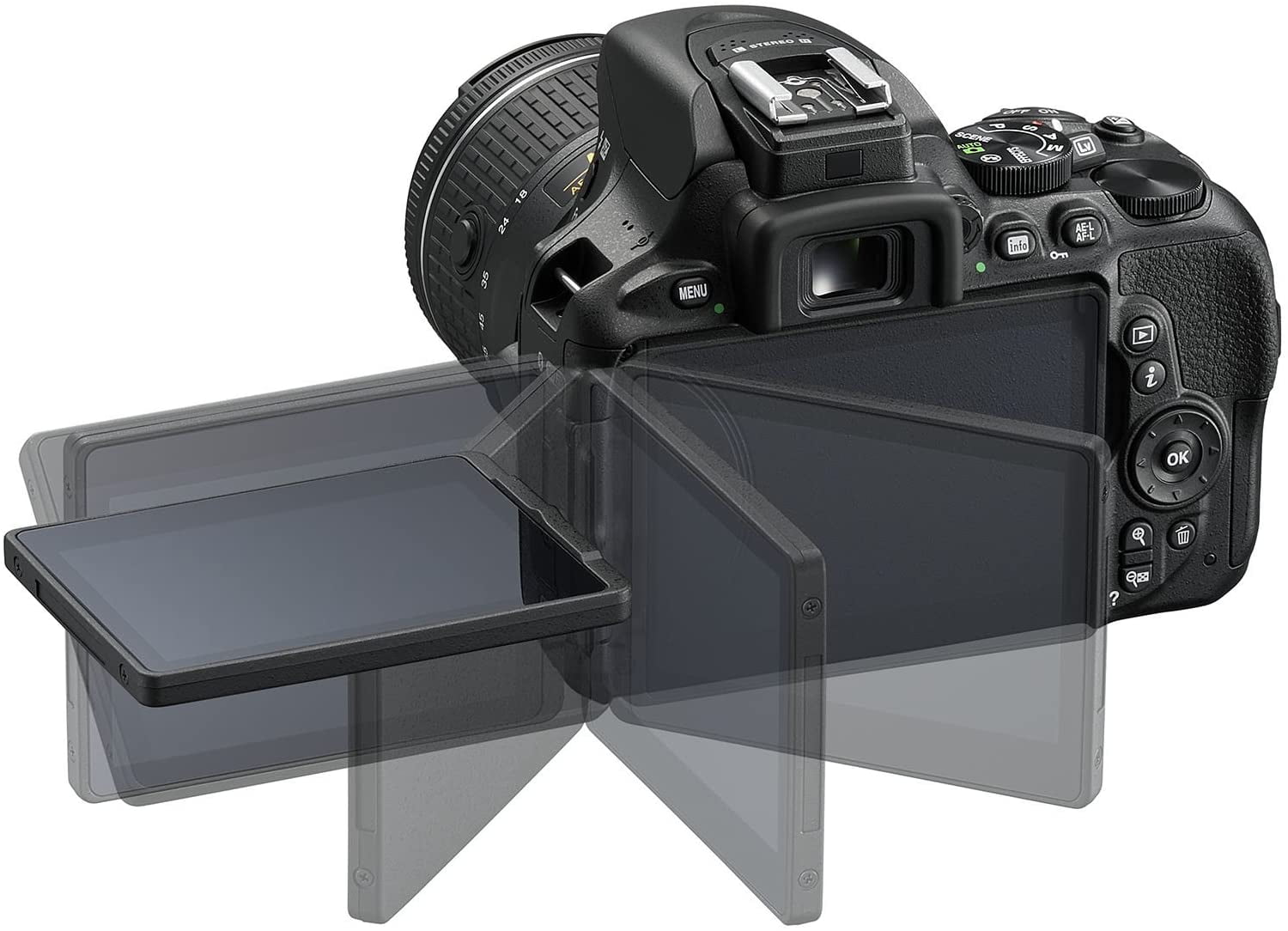 Nikon D5600 DSLR Camera with 18-55mm VR Lens + 64GB SDXC Memory Card,  Tripod, Flash, and More 