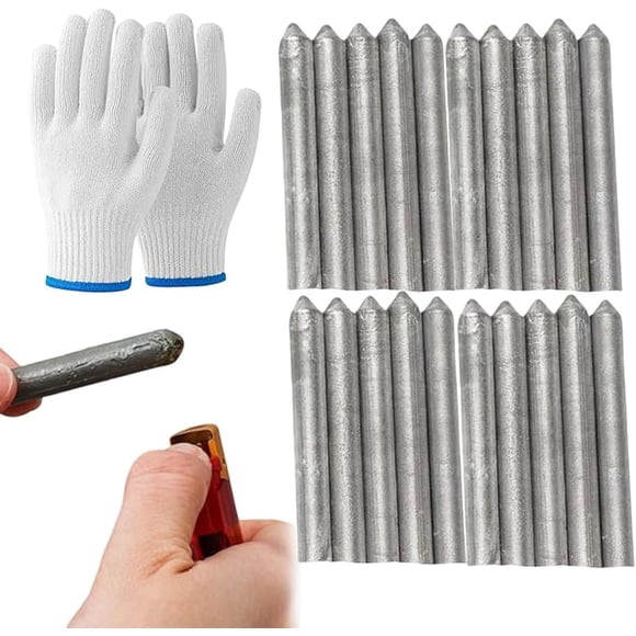 Low Temperature Universal Welding Rod, Low Temp Welding Rods, Aluminum Welding Rods for Stainless Steel, Iron, Aluminium, And Other Metals, Just Need a Lighter Easily Melt