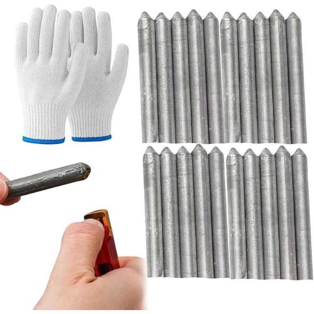 Low Temperature Universal Welding Rod, Low Temp Welding Rods, Aluminum Welding Rods for Stainless Steel, Iron, Aluminium, And Other Metals, Just Need a Lighter Easily Melt