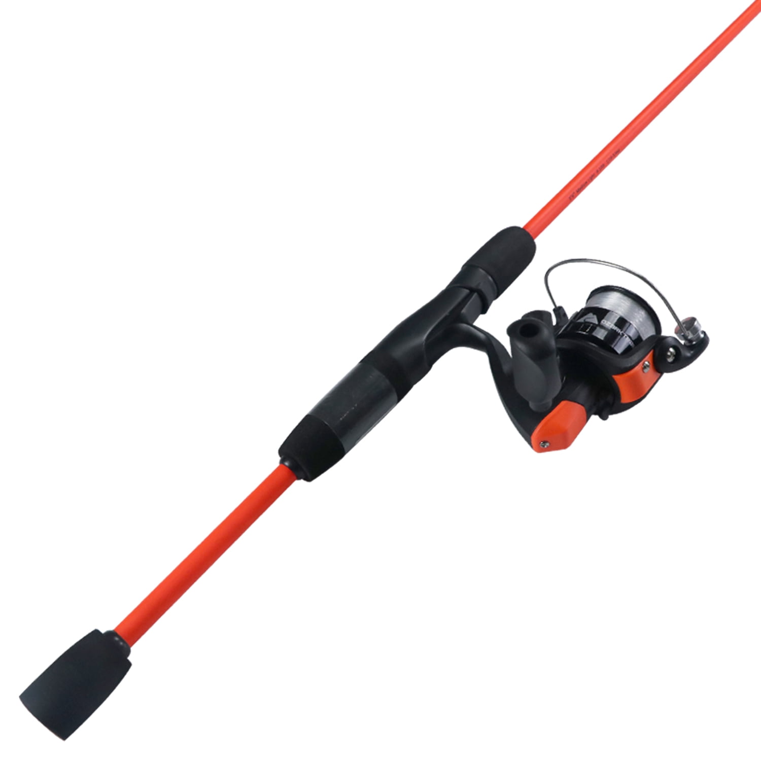 Ozark Trail Wayfarer Fiberglass Spinning Fishing Rod and Reel Combo for Adults, 5' 6", Orange, 2 Pieces