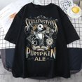 thumbnail image 4 of Camiseta gótica con estampado de pesadilla antes de Navidad para mujer, ropa de calle gótica de manga corta, Top suelto Retro Unisex, camisa Y2K, 4 of 5