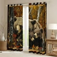 thumbnail image 2 of Castle Fairy Bears Animal Curtains Pack of 2 (42x84 Each),Jungle Animal Curtains Blackout, 2 of 6