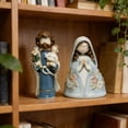 thumbnail image 3 of Estatua de la Sagrada Familia, San José con el joven Jesús, Virgen María, figura de resina, belén de interior, decoración de mesa, regalo religioso para la decoración del hogar y la oficina., 3 of 7