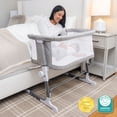 thumbnail image 3 of Baby Delight Bedside Me Dreamer Bassinet & Bedside Sleeper for Infants, Pebble Grey, 3 of 14