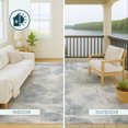 thumbnail image 4 of Addison Rugs Chantille Indoor/Outdoor Transitional Floral Taupe Machine Washable Rectangle Rug, 5' x 7'6", 4 of 8