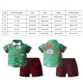 thumbnail image 3 of Kids Toddler Boys Shorts Set Casual British Style Suit Short Sleeved Flower Shirt Shorts Suit Two Piece Clothes Set Summer Outfits,Size 3 Years 4 Years, 3 of 7