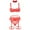 Red, variant on WZXFASHION Women's Sexy Four Piece Set With Chest Ring Sexy Underwear Handmade Underwear With Hanging Neck Sexy Underwear Bra And Panty Set Intimates Blue XL