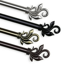 Giles 13/16 inch dia. Curtain Rod 120-170" - Cocoa