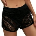thumbnail image 3 of Glisme Swimsuits For Women Plus Size Swimwear Bottom Beach Lace Beach Swim Shorts High Waist Bikini Briefs Tankini Bottoms Swimwears Black Athletic Bathing Suits, 3 of 8