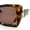 Tortoise - Brown, variant on Womens Bow Tie Shape Beveled Thick Plastic Mod Designer Fashion Sunglasses Tortoise - Brown