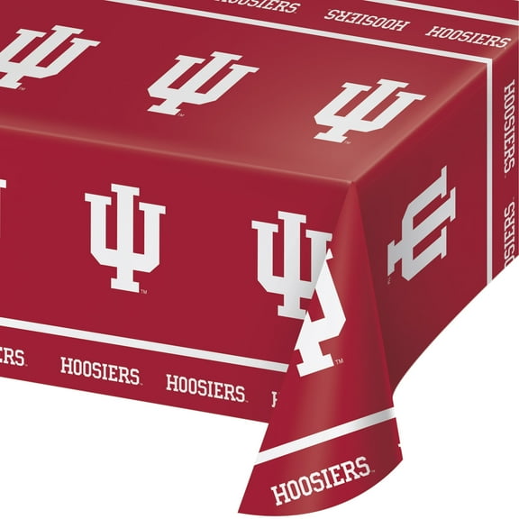 Indiana University Plastic Tablecloths, 3 Count