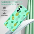 thumbnail image 5 of CASEFIV for Samsung Galaxy A14 5G Case, Gold Glitter Bling Marble Hard PC Slim Fit Shockproof Full Body Rugged Drop Protective Phone Cover for Women Girls Men,Green Pineapple, 5 of 7