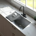 thumbnail image 3 of Design House Single Bowl Kitchen Sink Stainless Steel, 32-Inch, 3 of 14