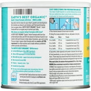 (4 pack) Earths Best Organic Gentle Powder Baby Formula with Iron DHA & ARA, 21 oz Canister