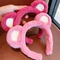 thumbnail image 6 of Eoperou Hair Hoop Non-slip Ultra Soft Cosplay Headdress Plush Bear Ears Plush Headband Hair Accessories, 6 of 7