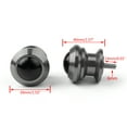thumbnail image 2 of Pair 6mm Swingarm Sliders Spools For Yamaha MT01 MT09 YZF-R3 R1 MAX 530 Titanium, 2 of 4