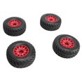 thumbnail image 3 of 1/10 Short Course Truck Tyres,  Road Grip Environmental Friendly RC Short Course Truck Tires Plastic  for Repair Red, 3 of 7
