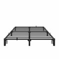 thumbnail image 4 of 8 - pulgada tamaño completo metal marco de cama: heavy - duty 800lb capacity, noise - free platform, no necesita colchón base, tool - free assembly, 4 of 8