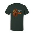 thumbnail image 2 of Wild Bobby, Basketball Fingerprint It's In My DNA, Sports, Men Graphic Tee, Forest Green, 3X-Large, 2 of 5