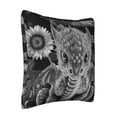 thumbnail image 2 of ZICANCN Sunflower Dinosaur Pattern Throw Pillow Covers, Bed Couch Sofa Knit Decorative Pillow Covers for Living Room Farmhouse, 12"x12", 2 of 8