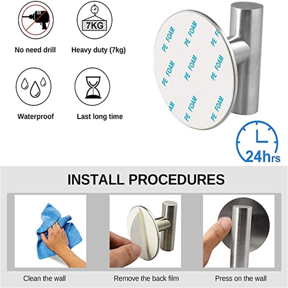 Kepooman 4 Pack Towel Hook Bathroom Hooks Robe Hook, Towel Hooks for Bathroomsfor Cabinet Closet Door Towel Hook for Bathroom, Silver Kepooman 4 Pack Towel Hook Bathroom Hooks Robe Hook, Towel Hooks for Bathroomsfor Cabinet Closet Door Towel Hook for Bathroom, Silver