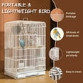 thumbnail image 4 of golytefs Household Bird Cage Impact Resist Wrought Iron Bird Cage Removable Tray Portable Parrot Cage for Indoor Outdoor Home Bird Feeding, 4 of 9