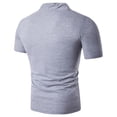 thumbnail image 2 of CENL Mens Print V-Neck Short Sleeve T-Shirt Sport Gym Muscle Pullover Blouse Tops Tee, 2 of 9