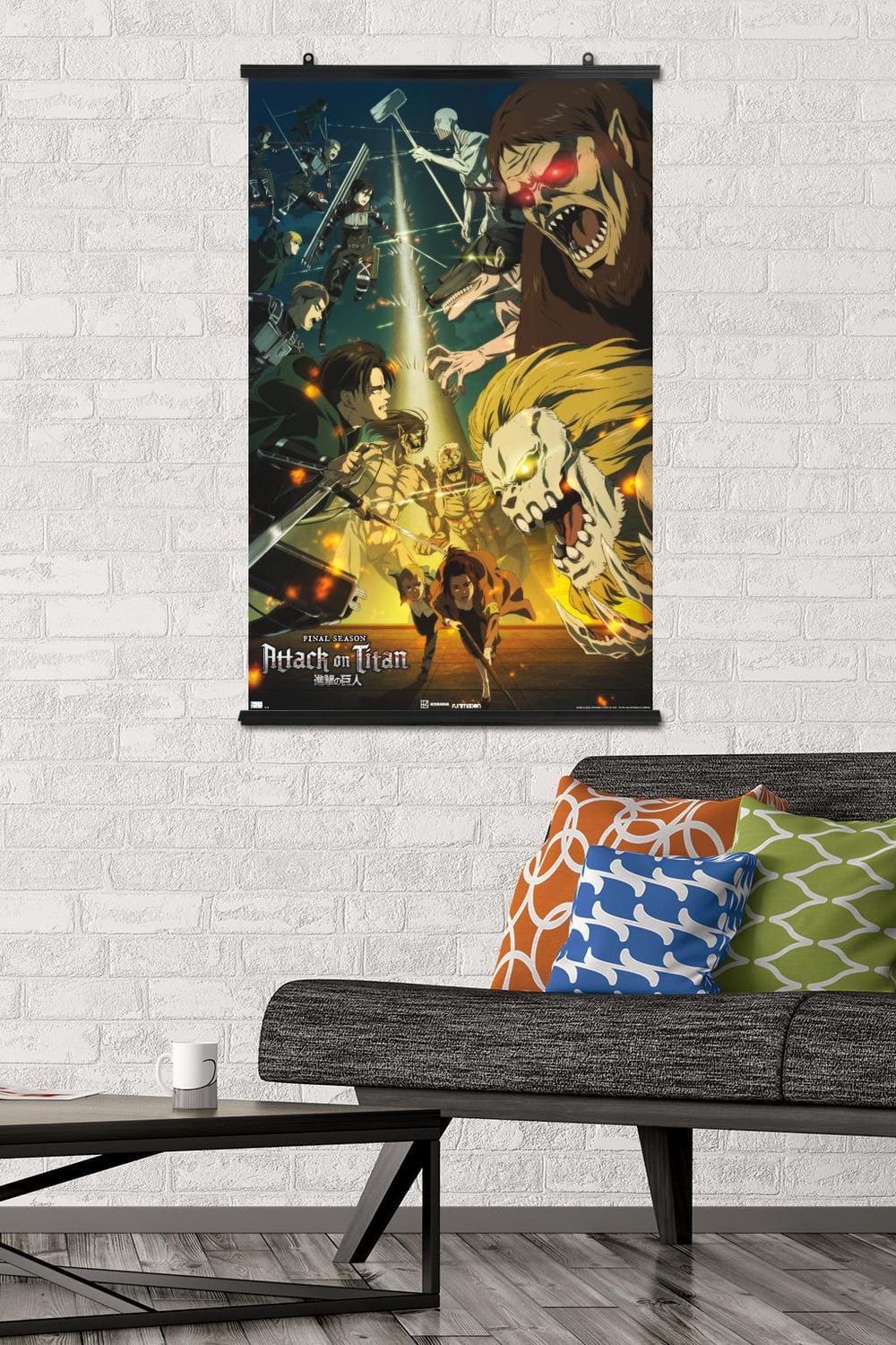 Attack on Titan: Season 4 - Key Visual 3 Wall Poster with Magnetic Frame