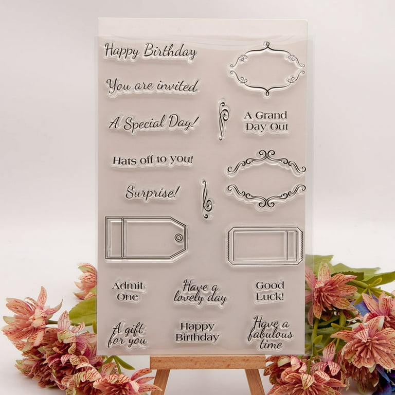 Happy Birthday Seal Clear Stamp Set