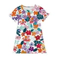 thumbnail image 4 of RXIRUCGD 2025 Vêtements d'Été pour Enfants 3-12 Ans Mode Imprimée Pyjama Rêveur Mi-Mollet Chemise de Nuit, 4 of 4
