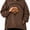 Brown, variant on Pet Carrier Hoodie with Dog Pouch, Sweatshirt Cat Carrying Pocket Hoodie | Zippered Front Carrier for Small Dogs & Cats, Kangaroo Side Pocket, Sleeve Storage Big Size Soft(Red,XL)
