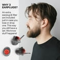 thumbnail image 2 of EARPEACE Moto PRO - Bouchons d'Oreilles pour Moto - Bouchons d'Oreilles Réutilisables pour la Protection contre le Vent et le Bruit avec Filtre Haute Fidélité - Réduction du Bruit jusqu'à 24 dB - Accessoires pour Moto, 2 of 6