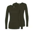 thumbnail image 1 of Adar sous-Vêtements pour Femmes 2 Pack - Tee-Shirt de Confort à Manches Longues, 1 of 7