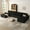 Black, variant on Vorthio Modular Sectional Sofa Loveseat With Ottoman,Corduroy Boneless Couches for Living Room,Cozy Foldable Cloud Couch,No Assembly Required, White