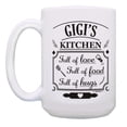 thumbnail image 2 of ThisWear Gigi Appreciation Gift Gigi's Kitchen Full Of Love Food Hugs 2 Pack Ceramic 15oz Coffee Mug Set Gigi, 2 of 4