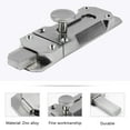 thumbnail image 4 of OULII 2pcs Slide Latch Door Lock Zinc Alloy Silver Rustproof for Window, 4 of 4