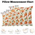 thumbnail image 5 of Throw Pillow Covers, Orange Pumpkins Fall 24x24 Pillow Covers for Couch/Sofa/Bed, Rustic Leaves Thanksgiving Farmhouse Decorative Square Linen Cushion Pillowcase for Home Decor, 5 of 9