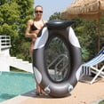 thumbnail image 2 of Swimming Chair Thicked PVC Colorful Swimming Ring Soft Sturdy for Beach Vacation, 2 of 9