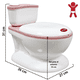 thumbnail image 4 of Bañito Entrenador para Niños  Diseño Realista y Sonido de Agua Espacio para Toallitas Base Antideslizante - Rosa, 4 of 8