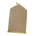 thumbnail image 2 of yuksok Prayer Carpet Blanket Area Rugs Irregular Flannel Travel Mat Floor Carpet Prayer milky yellow, 2 of 9