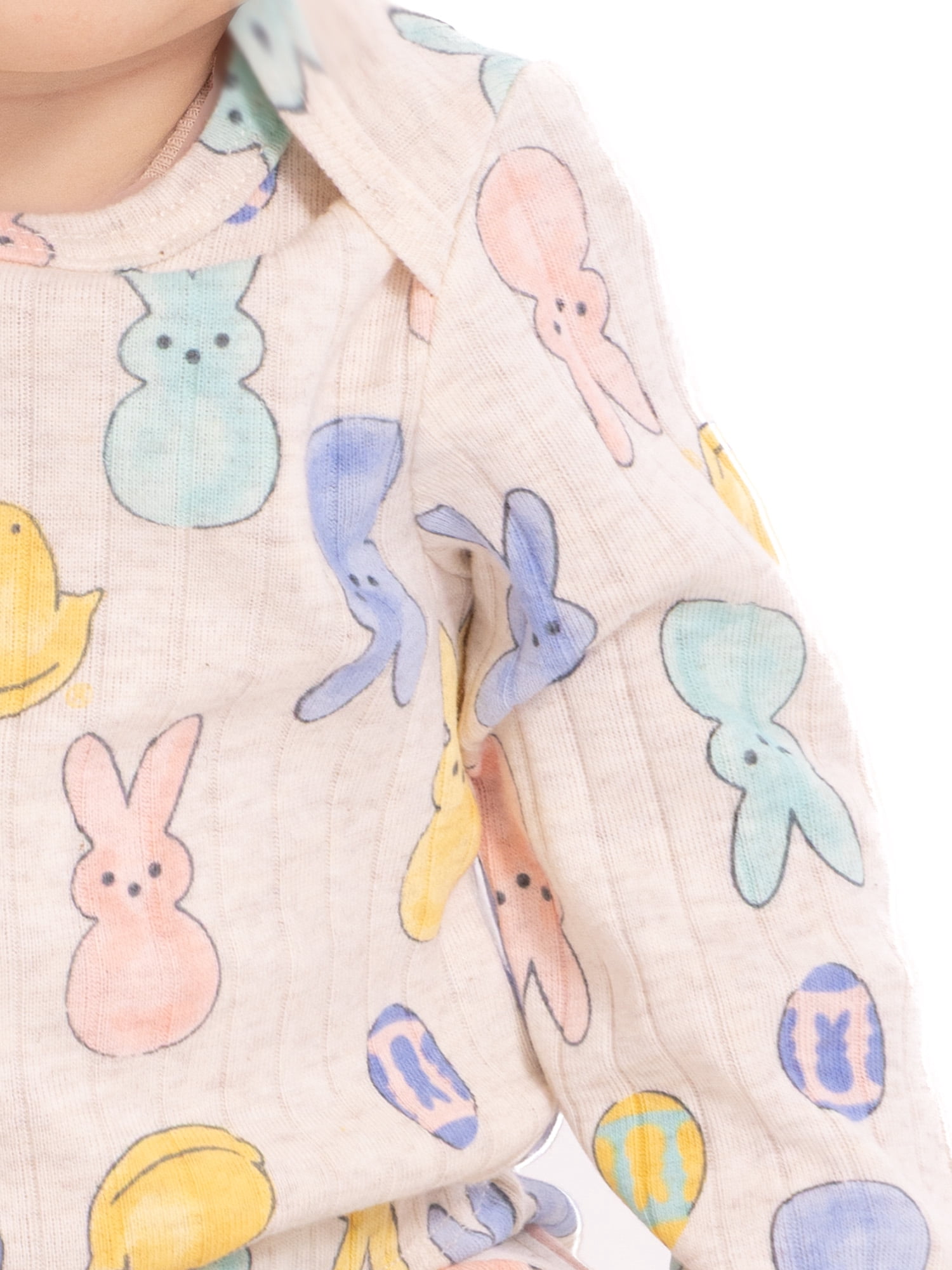 Peeps Unisex Baby Easter Long Sleeve Bodysuit with Matching Joggers, 2-Piece Set, Sizes Newborn-12M
