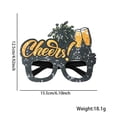 thumbnail image 1 of Tignapoo 2025 Party Glasses Frame - Black & Gold New Year Celebration Accessory for Festive Events & Photo Props (Cheer Fireworks Design), 1 of 6