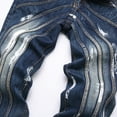 thumbnail image 4 of Men's Spliced Painted Boot Cut Denim Jeans Size 31, 4 of 7