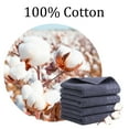 thumbnail image 5 of Unique Bargains Cotton 600 GSM Absorbent Hand Towel Set 14" x 30" Slate Grey 4 Pcs, 5 of 8