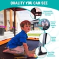 thumbnail image 2 of Skywalker Trampolines 6x4ft Rectangle Trampoline with Safety Enclosure Net - Indoor/Outdoor Mini Trampoline for Kids & Toddlers, Durable Steel Frame (Red)​, 2 of 7